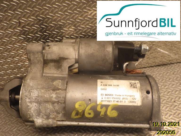 Starter diesel til Mercedes E-Klasse 2016-2023 (W213) (W213) (MERCEDES|A6549061400|)