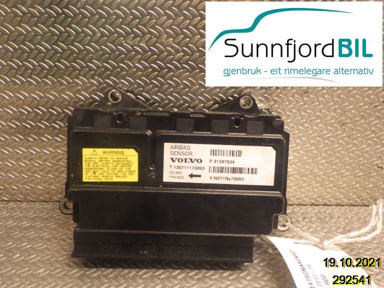 Airbag elektronikk til Volvo V40 2012-2019  (VOLVO||P31387534)