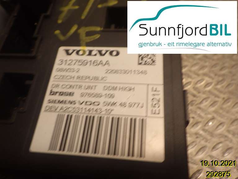 Ruteheis venstre til Volvo V50 2007-2012 (Fase 2)  (VOLVO|31275916AA|)