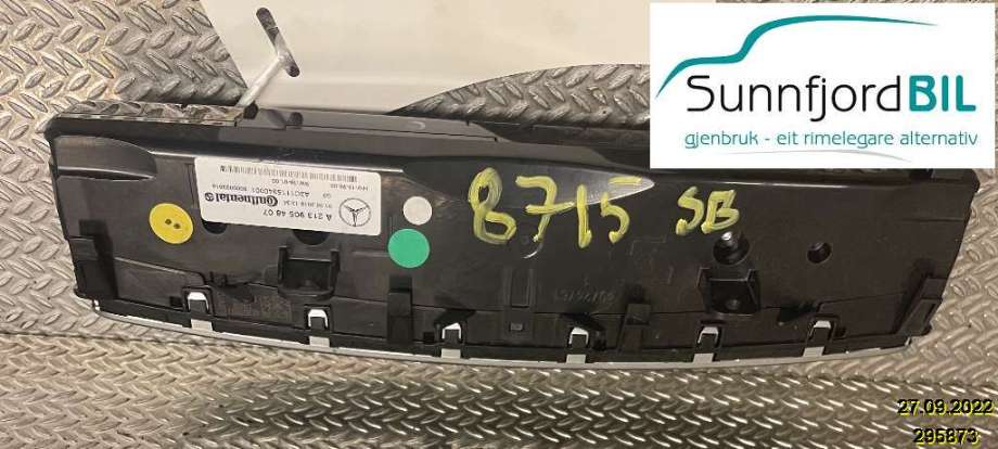 Varmeapparat betjening til Mercedes E-Klasse 2016-2023 (W213) (W213) (MERCEDES|A2139054807|)