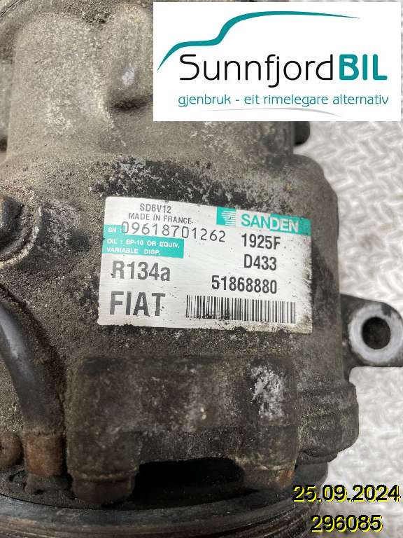 Aircondition kompressor til Opel Combo C, 2002-2011  (OPEL|51868880)