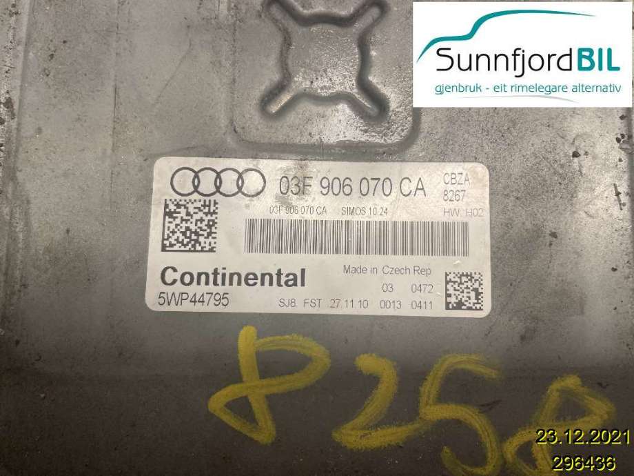 Styreenhet motor til Audi A1, 2010-2014 (Type I, Fase 1)  (AUDI|03F906070CA)