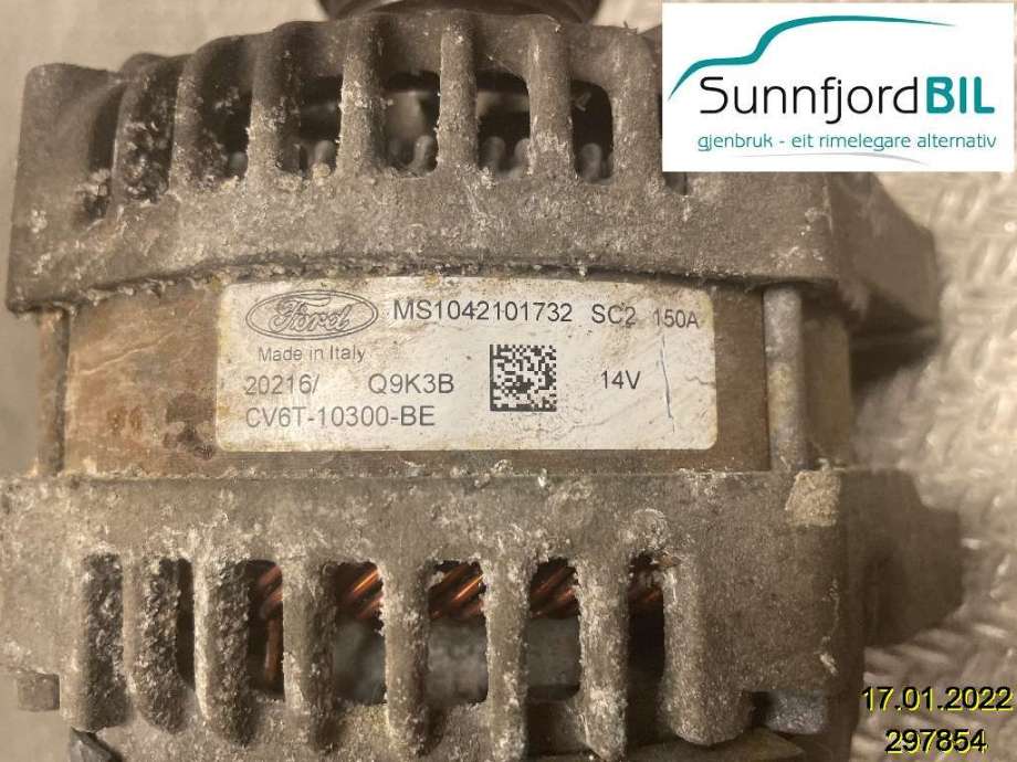 Dynamo til Ford Transit Courier 2014-2018 (Type I, Fase 1) (FORD|CV6T-10300-BE|1940809)
