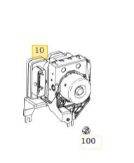 ABS sentral til Mercedes B-Klasse, 2011-2018 (W246) (W246) (MERCEDES|A 242 431 09 12)