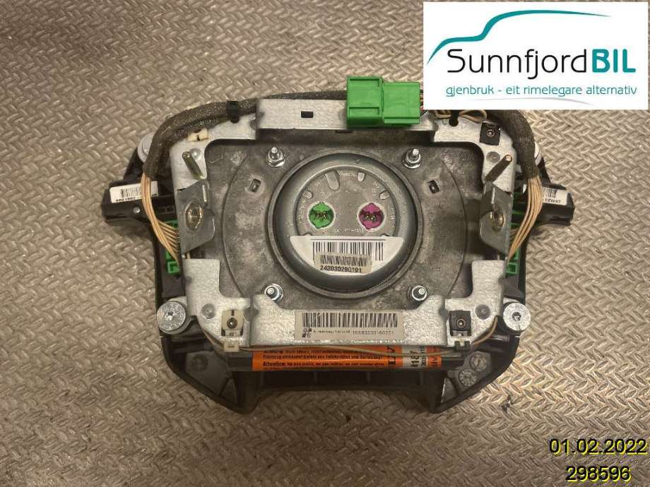 Airbag rattpute til Volvo V70 2000-2004 (Type II, Fase 1)  (VOLVO|8684187|)