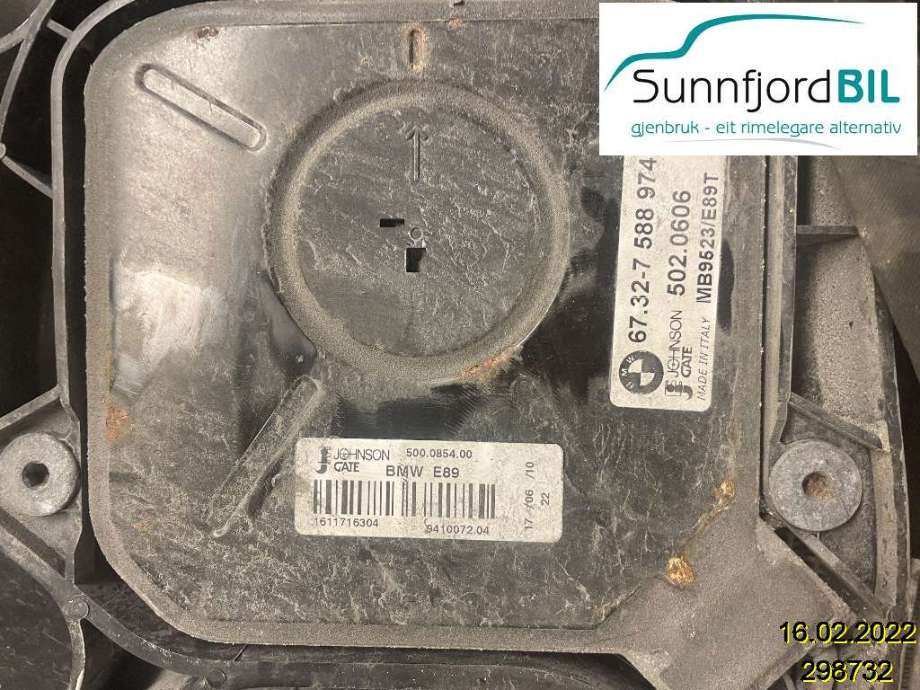 Kjølevifte til BMW 3-Serie 2005-2011 (E90/E91/E92/E93) (E90/E91/E92/E93) (BMW|17 42 8 506 668||67327588974)