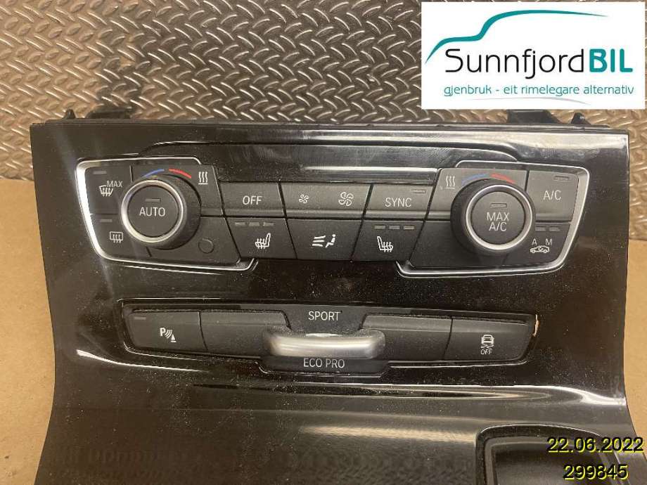 Varmeapparat betjening til BMW 2-Serie 2014-2021 (F22/F23) (F22/F23) (BMW|6411937146002|)