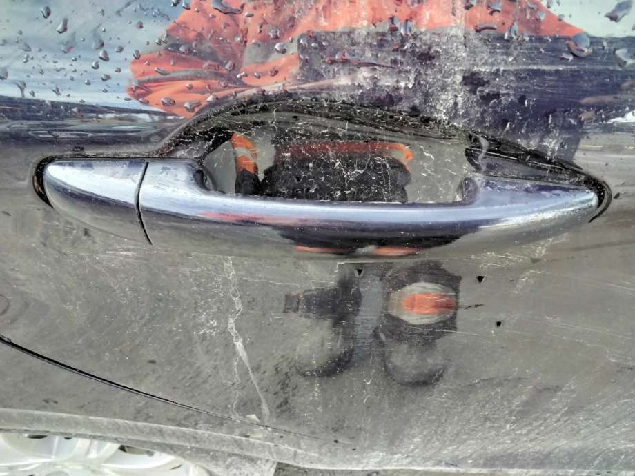 Dørhåndtak utv høyre bak til Peugeot 208, 2012-2019 (Type I)  (PEUGEOT|9109E7)