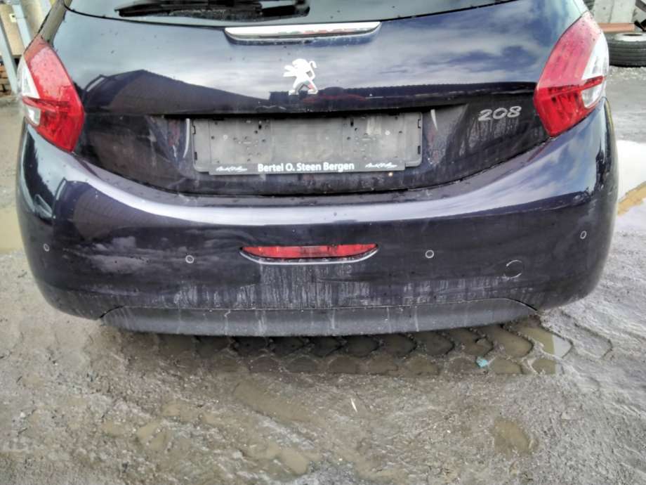 Støtfanger bak til Peugeot 208, 2012-2019 (Type I)  (PEUGEOT|)