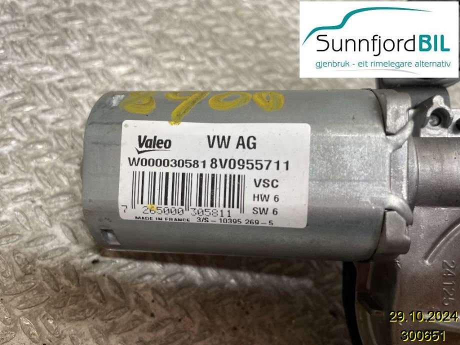 Viskermotor bakrute til Audi A3 2016-2020 (Type III, Fase 2) (AUDI||8V0955711)