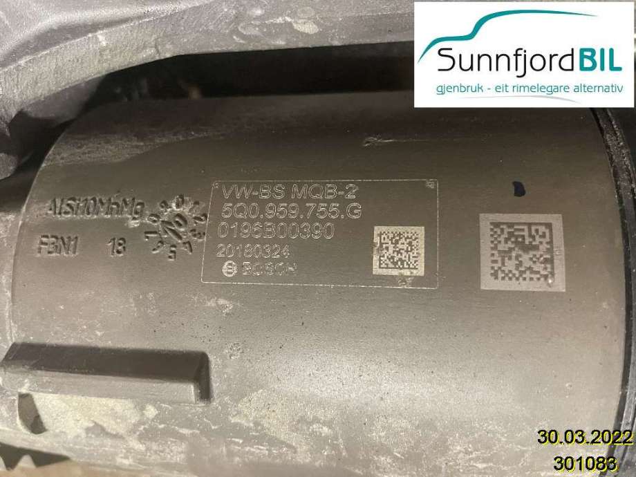 Tannstang elektrisk til VW Passat, 2015-2019 (Fase 1) (B8) (B8) (VOLKSWAGEN|5Q1423062N)