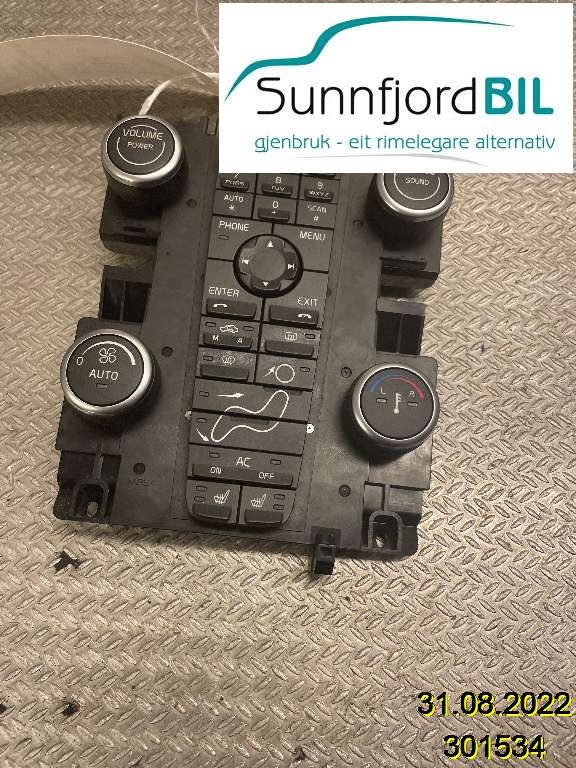 Varmeapparat betjening til Volvo V50 2007-2012 (Fase 2) (VOLVO|31350134||30782541)