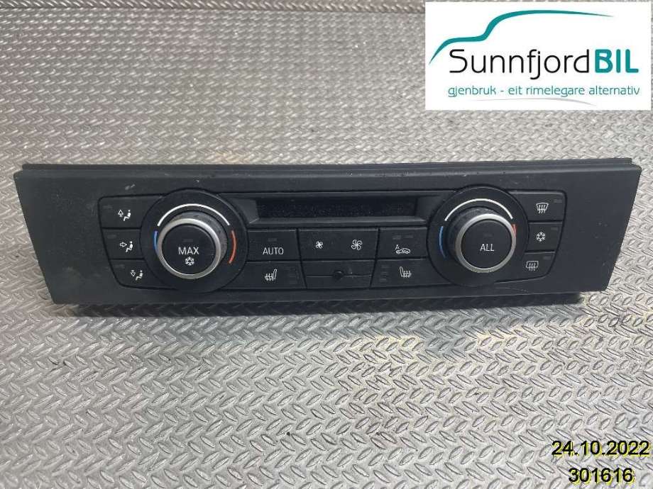 Varmeapparat betjening til BMW 3-Serie 2005-2011 (E90/E91/E92/E93) (E90/E91/E92/E93) (BMW|64119292262|6411922185205|)