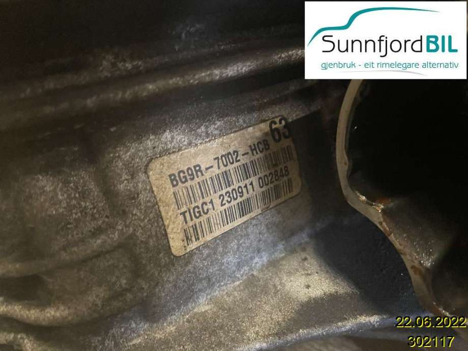 Girkasse manuell 6-trinn til Ford S-Max, 2010-2015 (Type I, Fase 2)  (FORD|BG9R7002HCB)