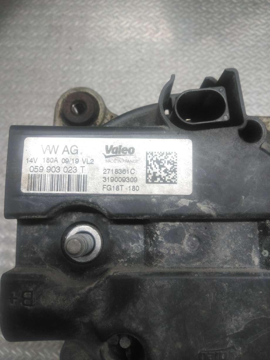 Dynamo til VW Amarok, 2016-2022 (Type I, Fase 2)  (VOLKSWAGEN|059 903 023 T)