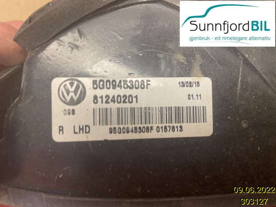 Baklykt høyre indre til VW e-Golf 2014-2017 (Fase 1) (VOLKSWAGEN|5G0945308F|81240201|)