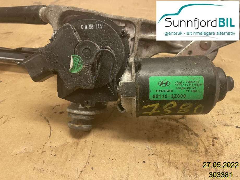 Viskermotor frontrute til Hyundai i40, 2012-2017  (HYUNDAI|981103Z000)