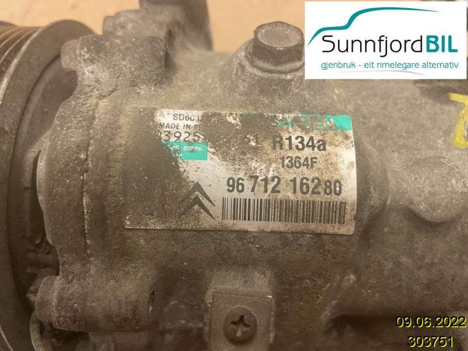 Aircondition kompressor til Peugeot Partner 2008-2015 (Type II, Fase 1) (PEUGEOT|9671216280|)