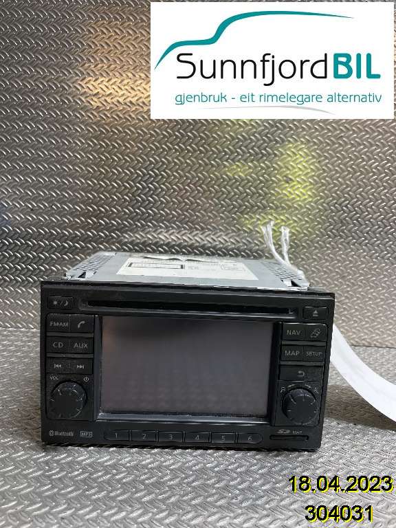 Bilstereo til Nissan Qashqai 2007-2010 (Type I, Fase 1)  (NISSAN|25915BH10C|)