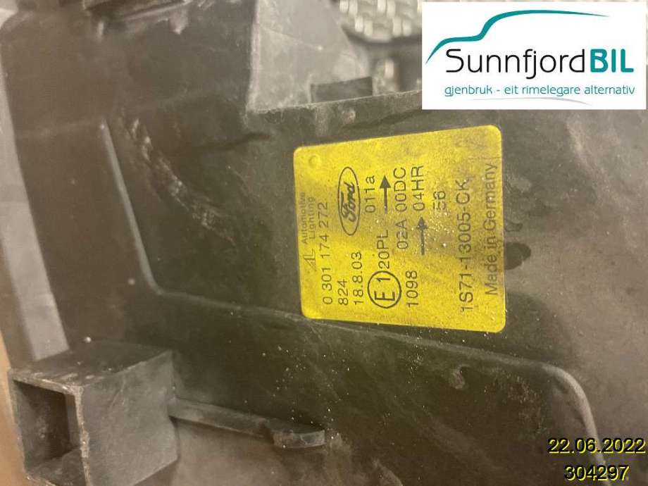 Frontlykt høyre xenon til Ford Mondeo 2001-2007 (Type III) (FORD|1S7113005CK|)