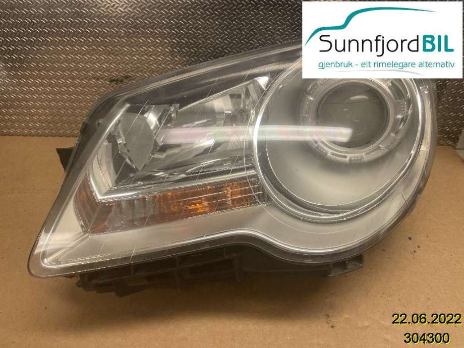 Frontlykt venstre halogen til VW Touran, 2007-2010 (Type I, Fase 2)  (VOLKSWAGEN|1T1 941 005 B)