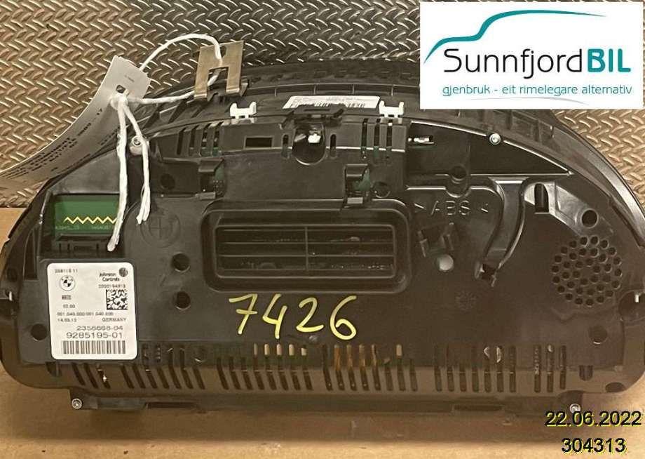 Instrumentpanel til BMW 5-Serie 2010-2017 (F10/F11) (F10/F11) (BMW|62109358981|)