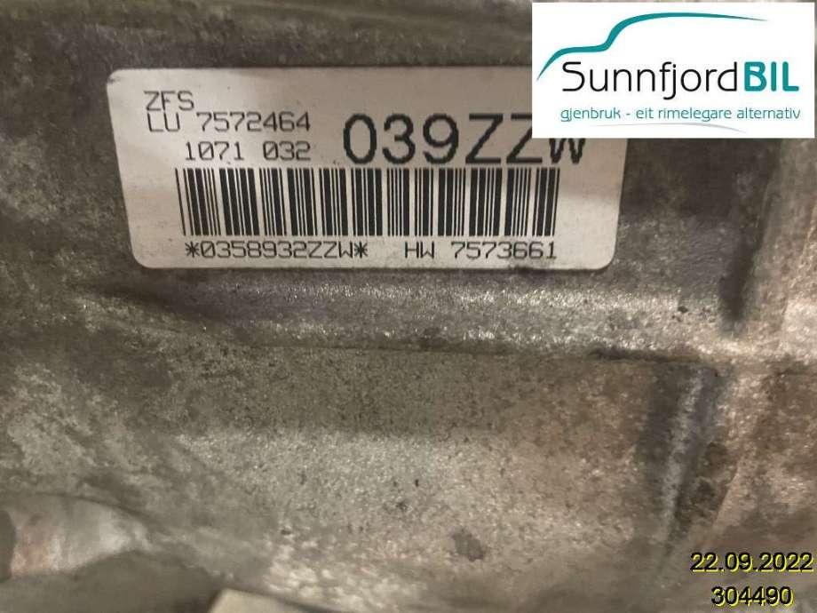 Girkasse automat til BMW 3-Serie, 2005-2011 (E90/E91/E92/E93) (E90/E91/E92/E93) (BMW|GA6HP19Z - ZZW)