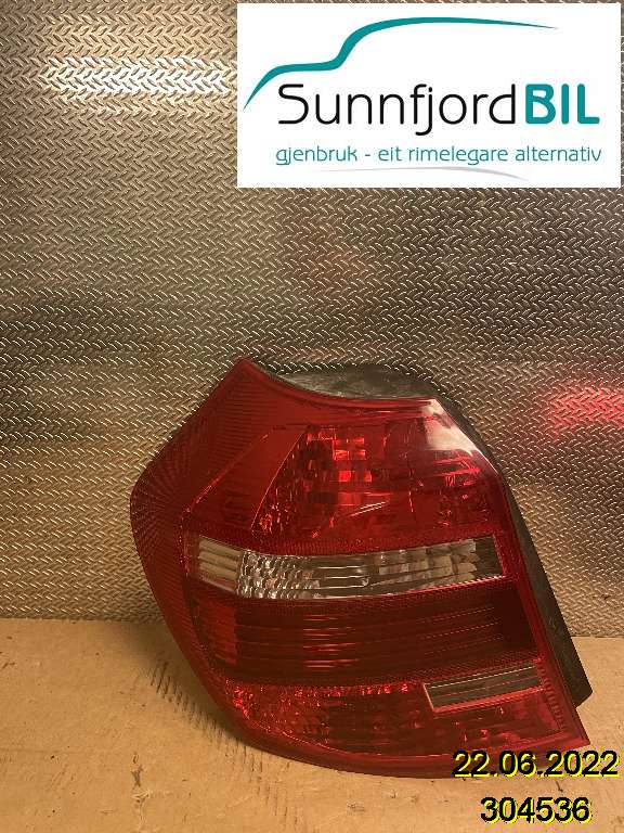 Baklykt venstre til BMW 1-Serie, 2004-2011 (E81/E82/E87/E88) (E81/E82/E87/E88) (BMW|63 21 7 181 297)