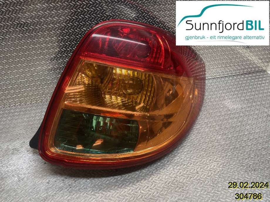 Baklykt høyre til Suzuki SX4, 2009-2013 (Type I, Fase 2)  (SUZUKI|3565080JA0)
