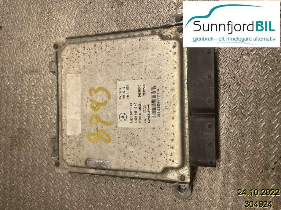 Styreenhet motor til Mercedes E-Klasse 2009-2013 (Fase 1) (W212) (W212) (MERCEDES|A6519007500|)
