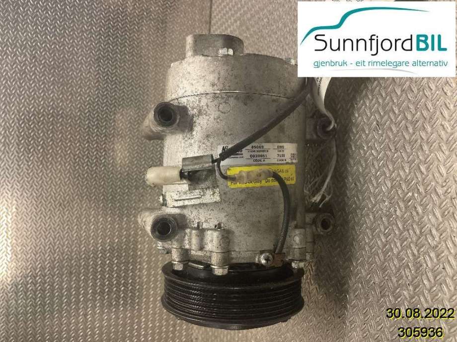 Aircondition kompressor til Volvo V70 2005-2007 (Type II, Fase 2) (VOLVO|89069|36001066|)