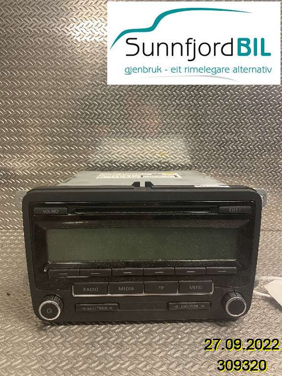 Bilstereo til VW Golf VI, 2008-2012  (VOLKSWAGEN|1K0057187BX)