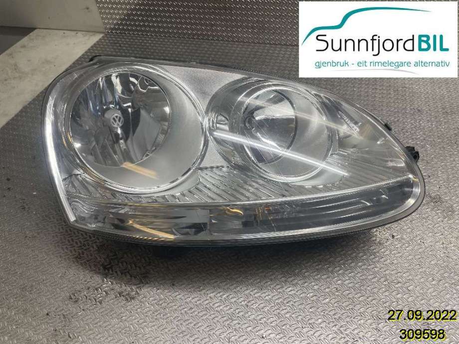 Frontlykt høyre halogen til VW Golf V, Combi, 2003-2008  (VOLKSWAGEN|1K6 941 030 P)