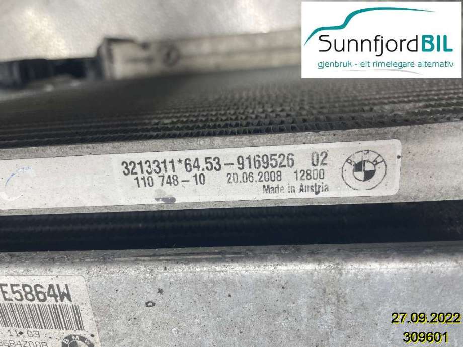 Aircondition radiator til BMW 3-Serie 2005-2011 (E90/E91/E92/E93) (E90/E91/E92/E93) (BMW|64539229021||64539169526)