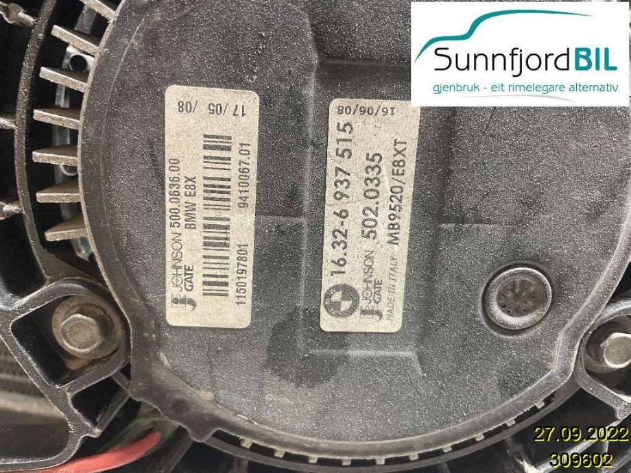 Kjølevifte til BMW 3-Serie 2005-2011 (E90/E91/E92/E93) (E90/E91/E92/E93) (BMW|17 42 7 801 647||16326937515)
