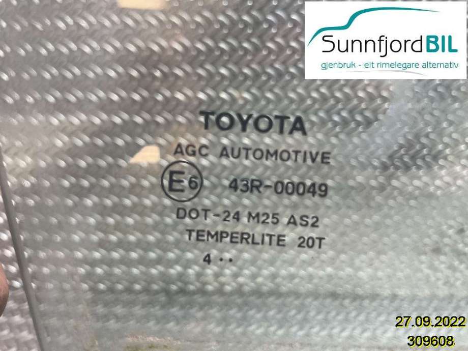 Siderute høyre foran til Toyota Auris 2015-2019 (Type II, Fase 2) (TOYOTA|)