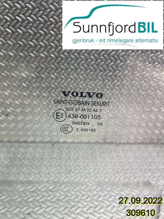 Siderute høyre foran til Volvo S80 2006-2013 (Type II, Fase 1)  (VOLVO|)