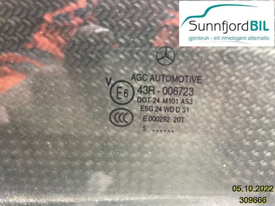 Siderute høyre bak til Mercedes B-Klasse, 2011-2018 (W246) (W246) (MERCEDES|A 246 735 02 10)