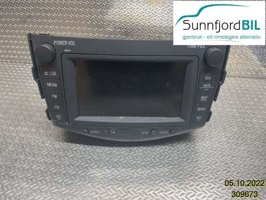 Bilstereo navigasjon til Toyota RAV4 2009-2013 (Type III, Fase 2) (TOYOTA|86120142370|)