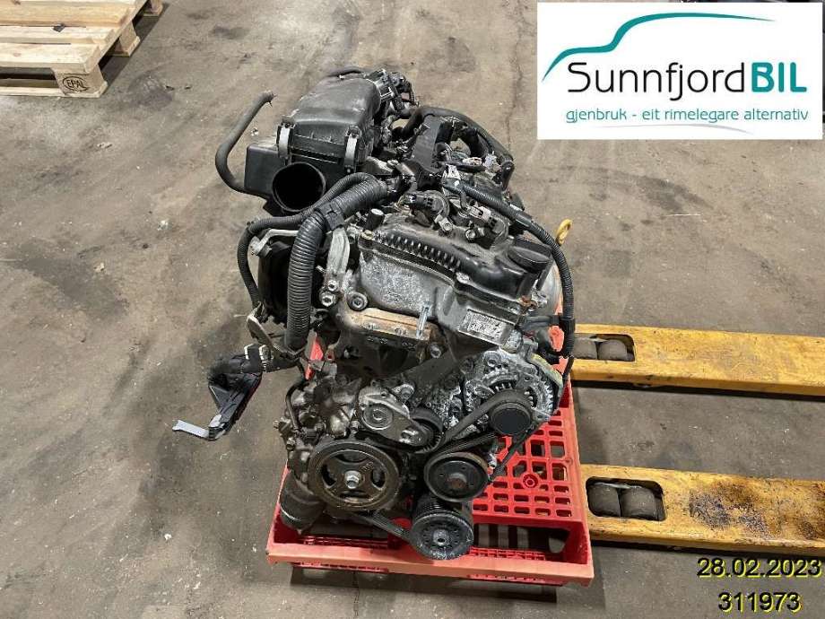 Motor bensin til Toyota Yaris 2009-2011 (Type II, Fase 2)  (TOYOTA|1900047080|1NR-FE|1NR / 821 / 00135996)