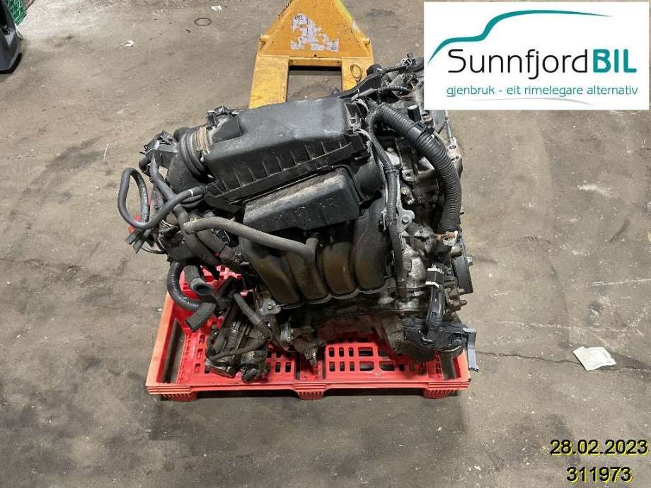Motor bensin til Toyota Yaris 2009-2011 (Type II, Fase 2)  (TOYOTA|1900047080|1NR-FE|1NR / 821 / 00135996)