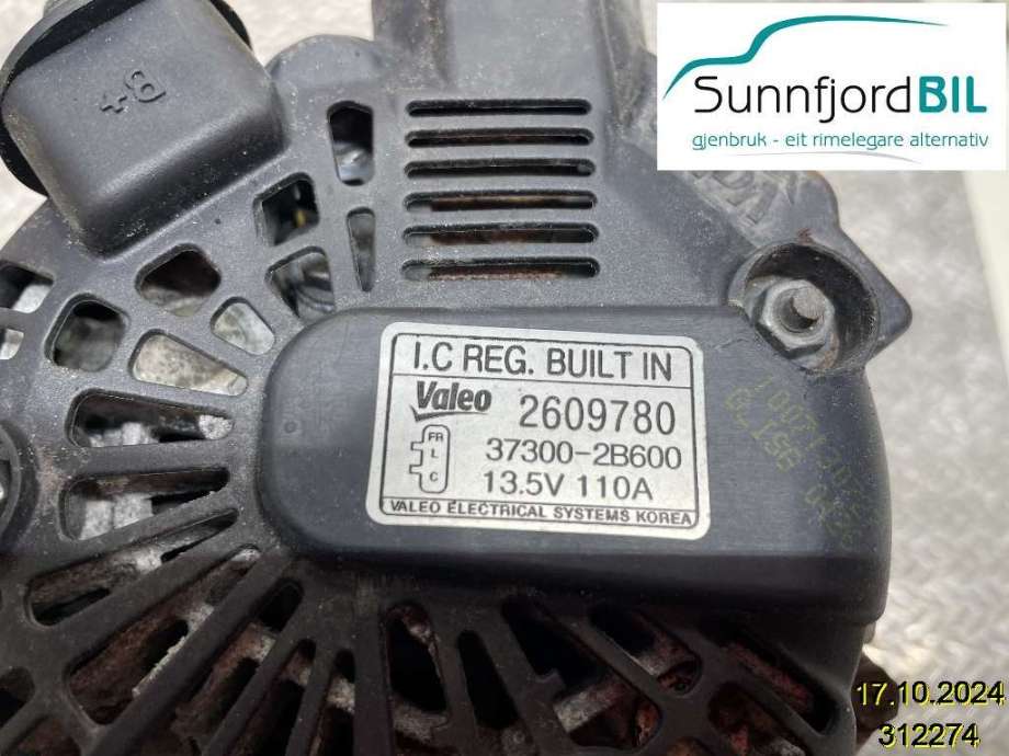 Dynamo til Hyundai i30, 2007-2012 (Type I)  (HYUNDAI|373002B600)