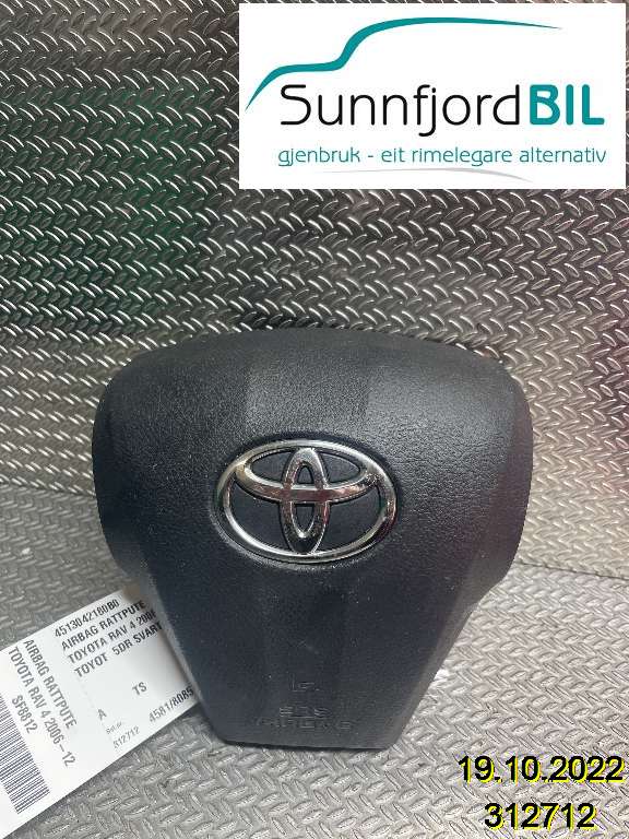Airbag rattpute til Toyota RAV4, 2009-2013 (Type III, Fase 2)  (TOYOTA|4513042180B0)