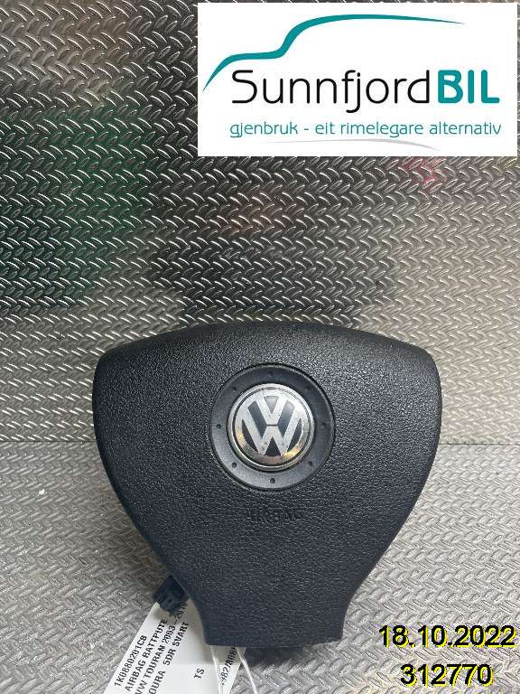 Airbag rattpute til VW Touran, 2007-2010 (Type I, Fase 2)  (VOLKSWAGEN|1K0880201CB)