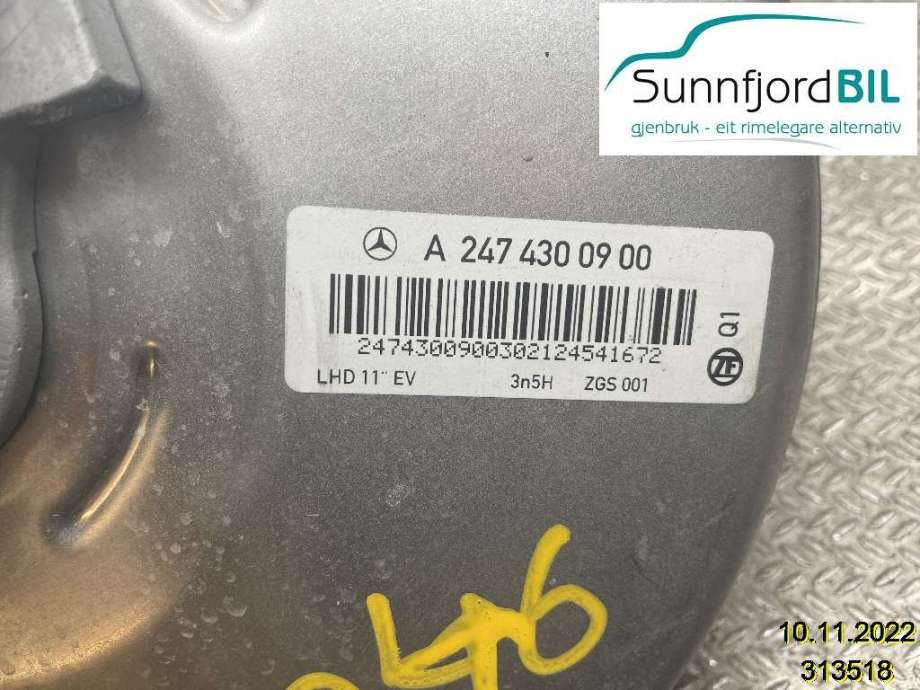 Bremsekraft-forsterker til Mercedes EQA, 2021-->> (A2474300900)