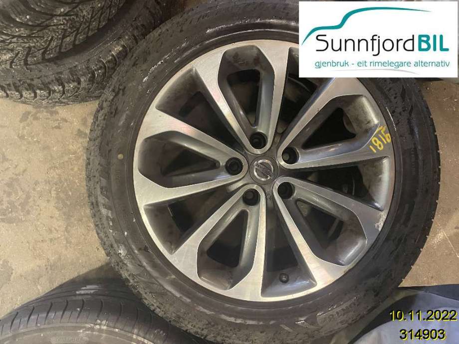 Felg aluminium til Nissan Qashqai, 2010-2014 (Type I, Fase 2)  (NISSAN|)