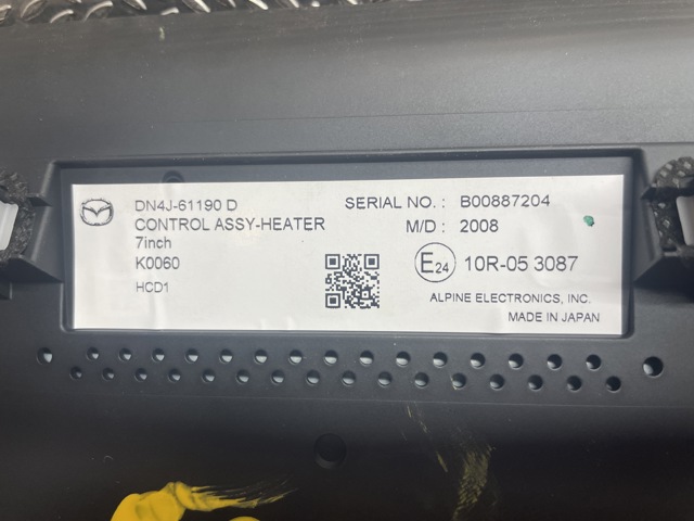 Instrument kjørecomputer til Mazda MX-30 2020-->>  (DN4J61190D|)
