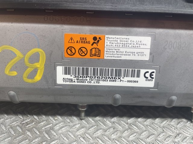 Airbag passasjer til Mazda MX-30 2020-->> (DFR557KS0D02||3D0P02620M6X)