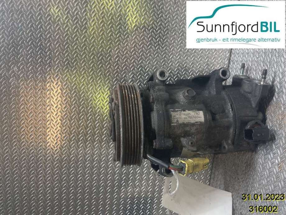 Aircondition kompressor til Citroën Berlingo 2008-2015 (Type II, Fase 1)  (CITROEN|9822826880|648708|9678656080)