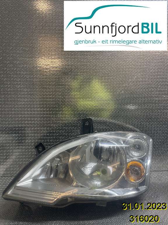 Frontlykt venstre halogen til Mercedes Vito/Viano, 2010-2014 (Fase 2) (W639) (W639) (MERCEDES|A6398201861)